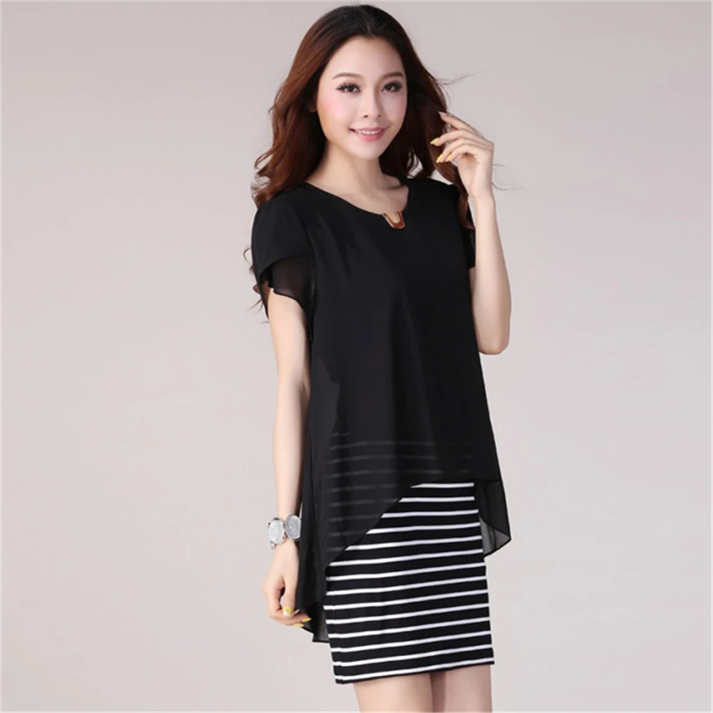 Woman Summer Hot Sale O-neck Short Butterfly Sleeve Solid Chiffon Dresses Female Spring Fall Striped Cotton Hedging Dress
Woman Summer Hot Sale O-neck Short Butterfly Sleeve Solid Chiffon Dresses Female Spring Fall Striped Cotton Hedging Dress