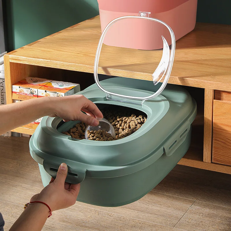 Pet Dog Cat Food Storage Container 23L Dry Food Box Bag Moisture Proof Seal Airtight with Measuring Cup Kitten Litter Products
Pet Dog Cat Food Storage Container 23L Dry Food Box Bag Moisture Proof Seal Airtight with Measuring Cup Kitten Litter Products