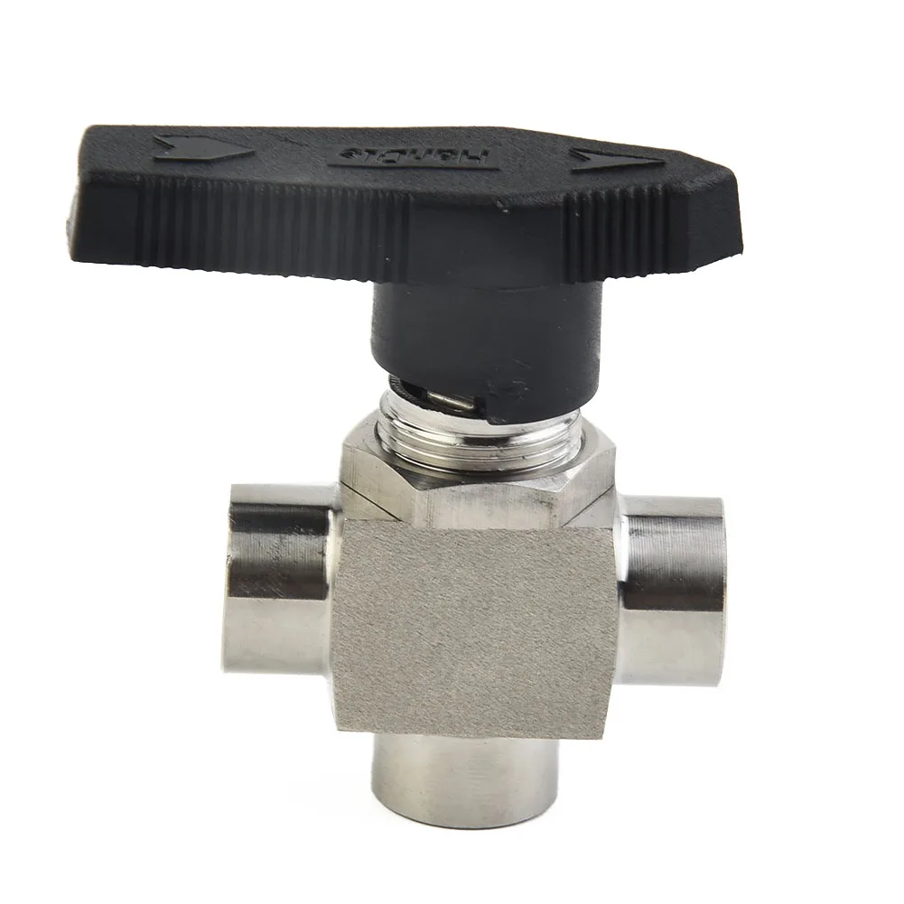 3 Way Ball Valve Fuel Gas Oil 304 Stainless Steel BSPP G1/2 G1/4 High Pressure Inch Female Thread Valve For Water
3 Way Ball Valve Fuel Gas Oil 304 Stainless Steel BSPP G1/2 G1/4 High Pressure Inch Female Thread Valve For Water