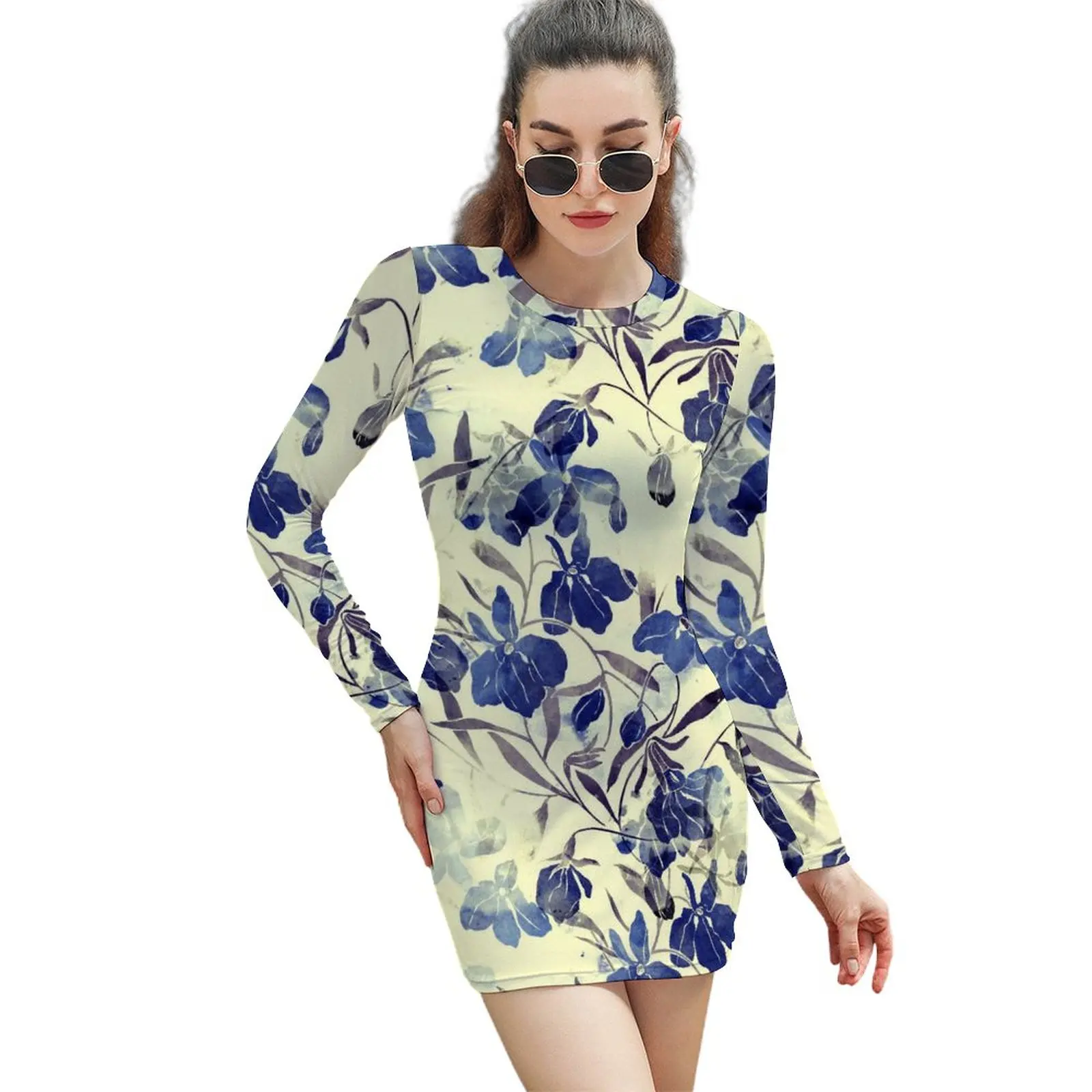Flowers Long-sleeved Sheath Dress Hot Sale Sexy Woman's Dress Funny Joke Vacations Dresses
Flowers Long-sleeved Sheath Dress Hot Sale Sexy Woman's Dress Funny Joke Vacations Dresses