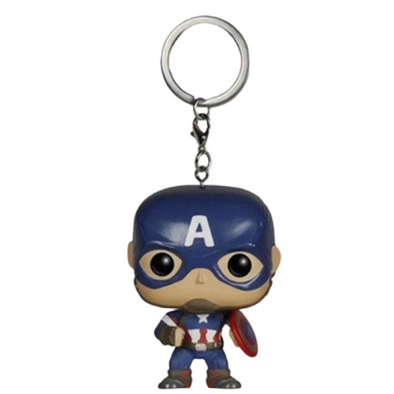 

Marvel Series Avengers Alliance Anime Peripheral Keychain Cartoon Spiderman Iron Man Captain America Backpack Car Pendant Gift