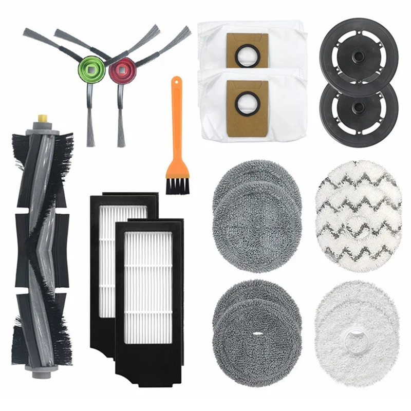 18Pcs for Ecovacs Deebot X1 Turbo/ Omni Robot Vacuum Cleaner Main Side Brush Mop Cloth Dust Bag Filter Accessories Kit
18Pcs for Ecovacs Deebot X1 Turbo/ Omni Robot Vacuum Cleaner Main Side Brush Mop Cloth Dust Bag Filter Accessories Kit
