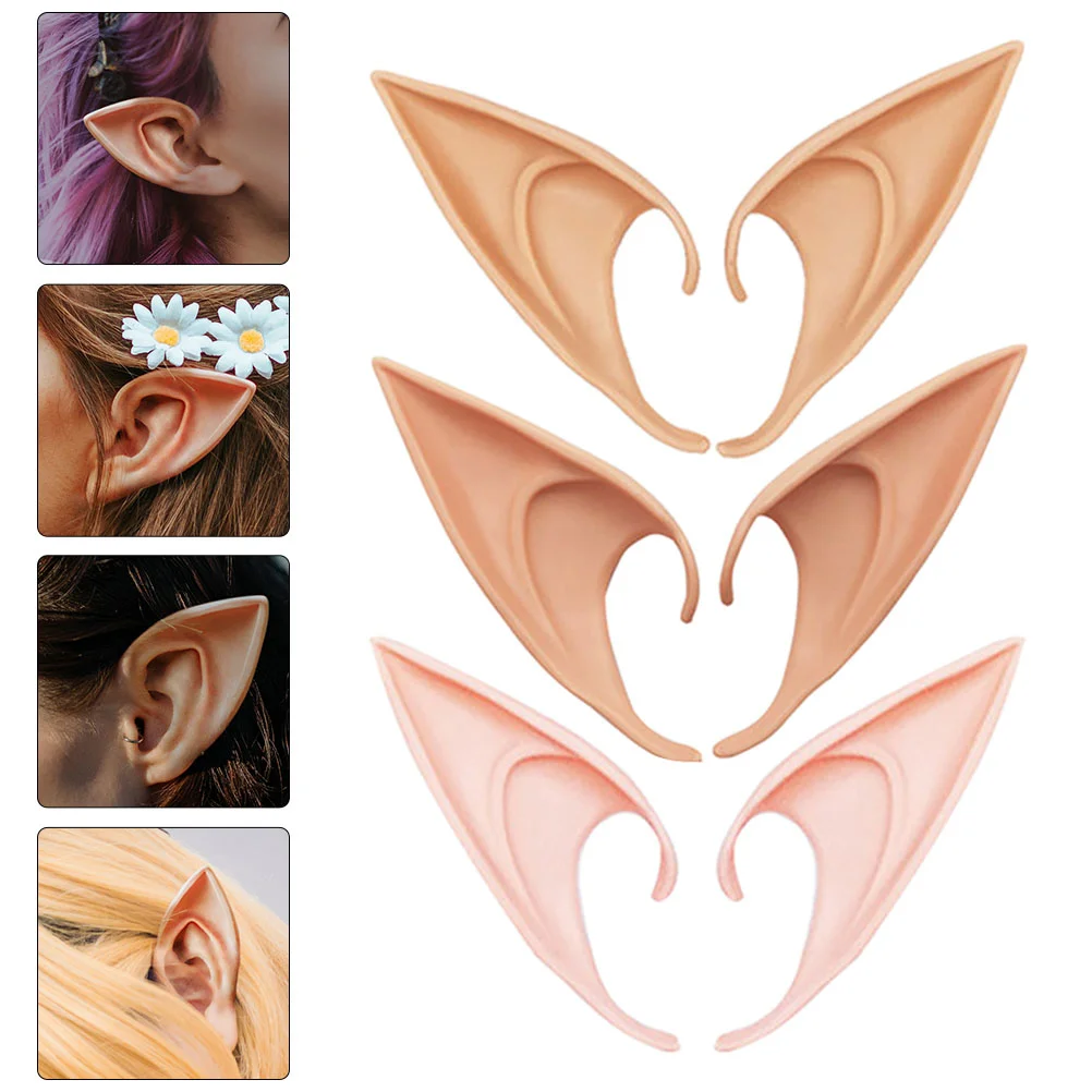 3 Pairs Elf Ears Makeup Accessories Wear-resistant Cosplay Prop Removable Fake Fairy Replaceable Emulsion Child Decorative
3 Pairs Elf Ears Makeup Accessories Wear-resistant Cosplay Prop Removable Fake Fairy Replaceable Emulsion Child Decorative