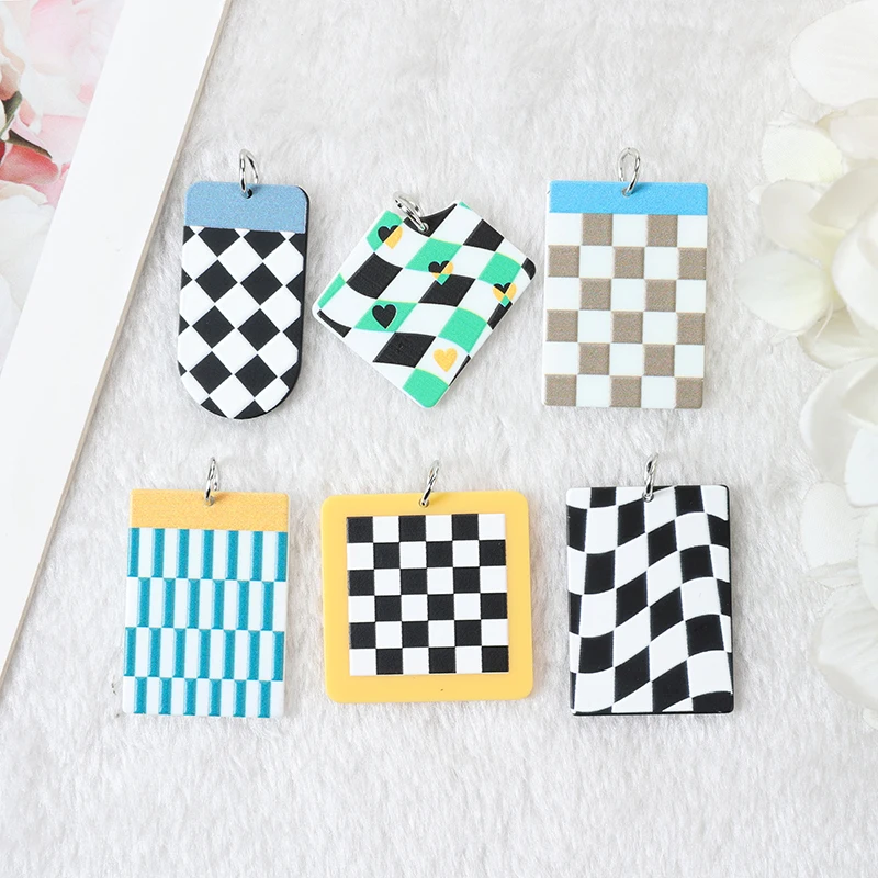 Акриловые мозаичные Подвески 12 шт./лот, черно-белые квадраты, подвеска для сережек, брелоков, ожерелий, сделай сам
Акриловые мозаичные Подвески 12 шт./лот, черно-белые квадраты, подвеска для сережек, брелоков, ожерелий, сделай сам