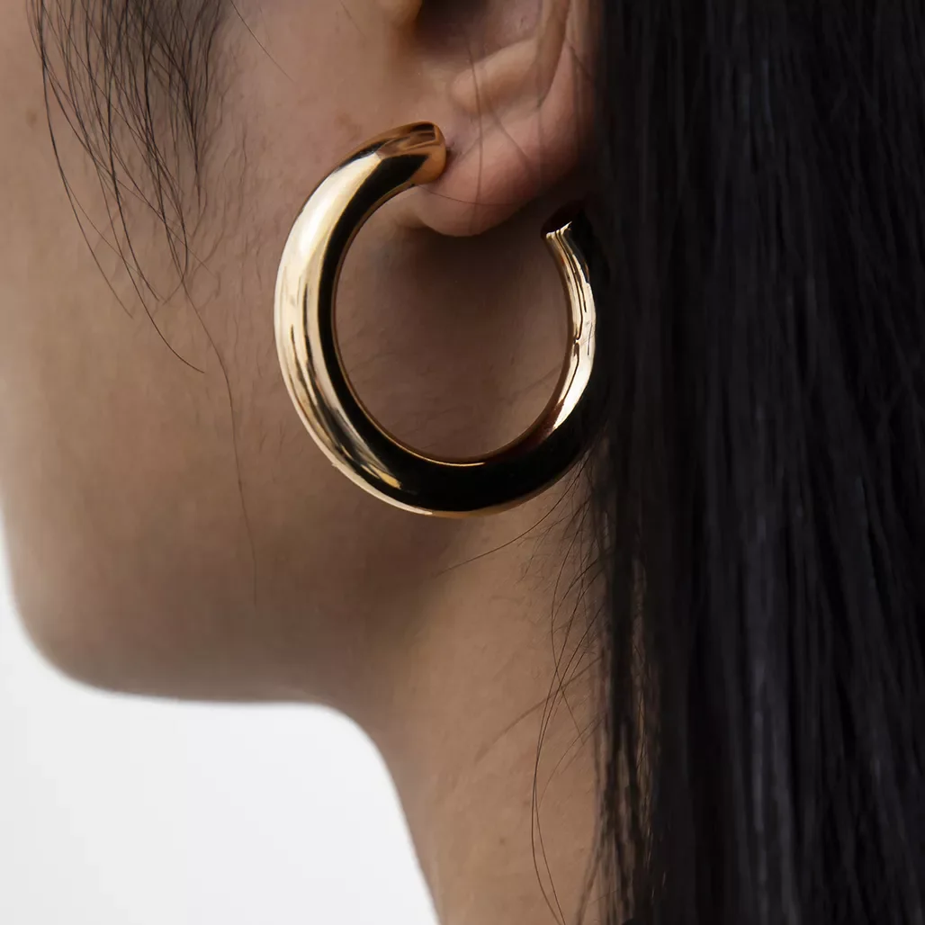 2021 New Big Circle Hoop Earrings for Women Vintage Fashion Statement Gold Color Punk Charm Earrings Party Ear Jewelry
2021 New Big Circle Hoop Earrings for Women Vintage Fashion Statement Gold Color Punk Charm Earrings Party Ear Jewelry