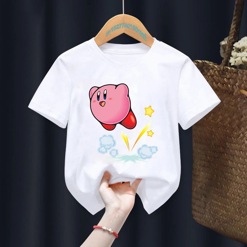New Summer Kirby T Shirt Anime Kawaii Kid Cartoons T-Shirt Game Children Casual Clothes Fashion Short Sleeve Girl Boy Tee Shirts
New Summer Kirby T Shirt Anime Kawaii Kid Cartoons T-Shirt Game Children Casual Clothes Fashion Short Sleeve Girl Boy Tee Shirts