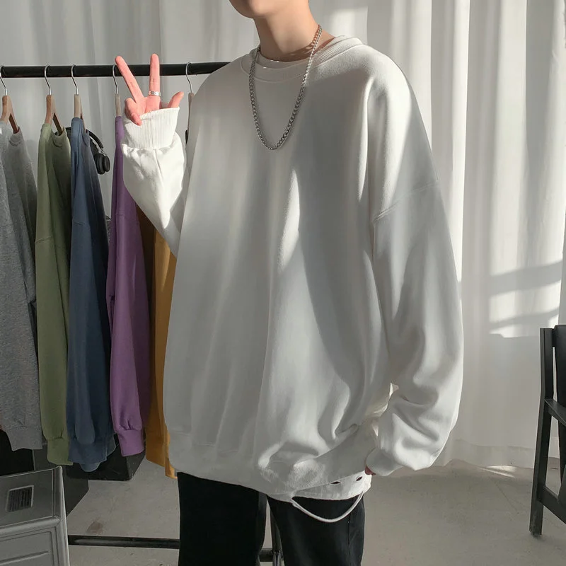 Privathinker Solid Color Oversized Men Sweatshirts Autumn Fashion Men's Pullovers Casual Korean Style Branded Men's Clothing
Privathinker Solid Color Oversized Men Sweatshirts Autumn Fashion Men's Pullovers Casual Korean Style Branded Men's Clothing