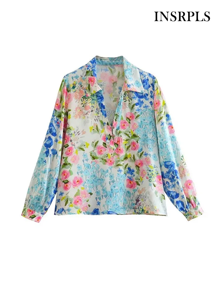 INSRPLS Women Fashion Floral Print Blouses Vintage Long Sleeve Front Button Female Shirts Blusas Chic Tops
INSRPLS Women Fashion Floral Print Blouses Vintage Long Sleeve Front Button Female Shirts Blusas Chic Tops