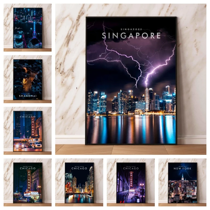 Anime Posters Chicago Streetnight Modern Home Picture Children Gifts Decorative Living Room Wall Stickers Modular Painting 
Anime Posters Chicago Streetnight Modern Home Picture Children Gifts Decorative Living Room Wall Stickers Modular Painting