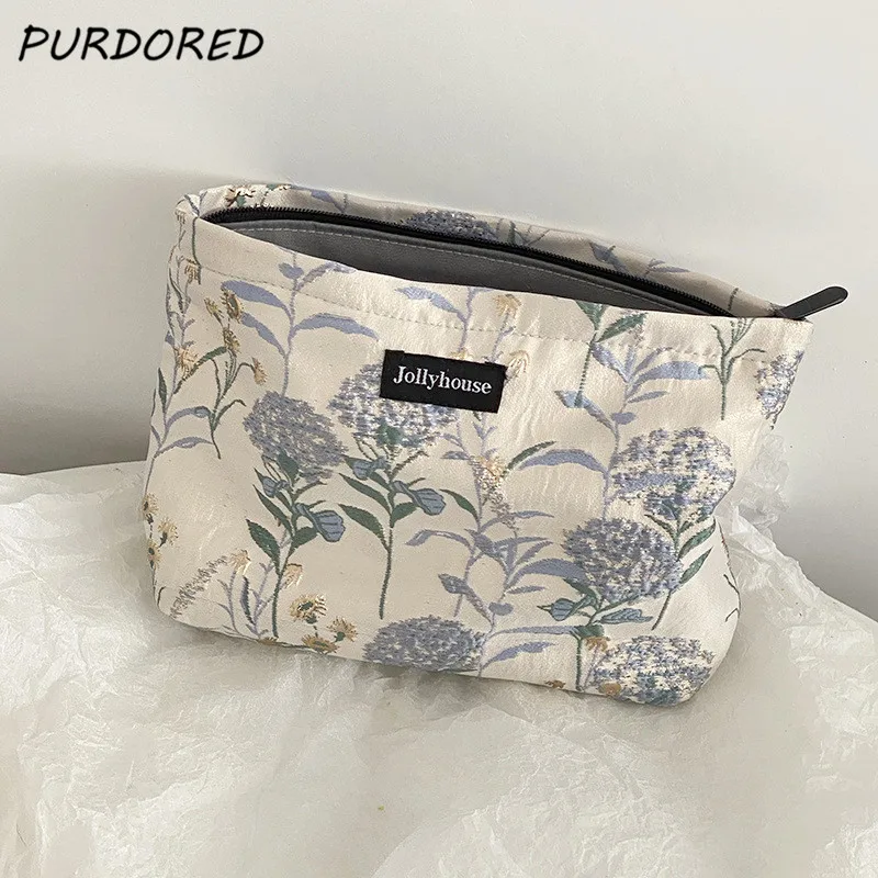 PURDORED 1 Pc New Summer Flower Cosmetic Bag for Women Large Makeup Bag Travel Beauty Case Storage Organizer Student Pencil Bag
PURDORED 1 Pc New Summer Flower Cosmetic Bag for Women Large Makeup Bag Travel Beauty Case Storage Organizer Student Pencil Bag