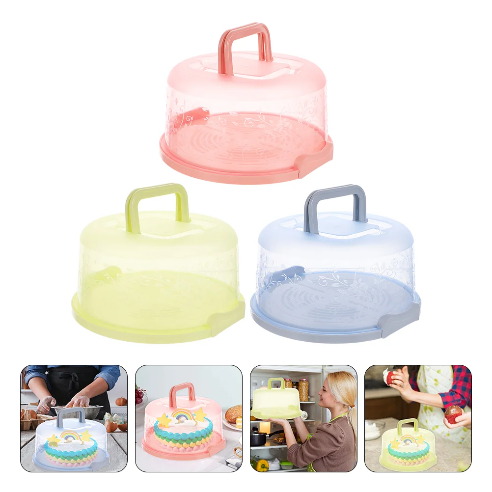 3 Pcs Clear Container Lid Portable Cake Box Plate Covers Containers Dessert Pp Storage Food
3 Pcs Clear Container Lid Portable Cake Box Plate Covers Containers Dessert Pp Storage Food