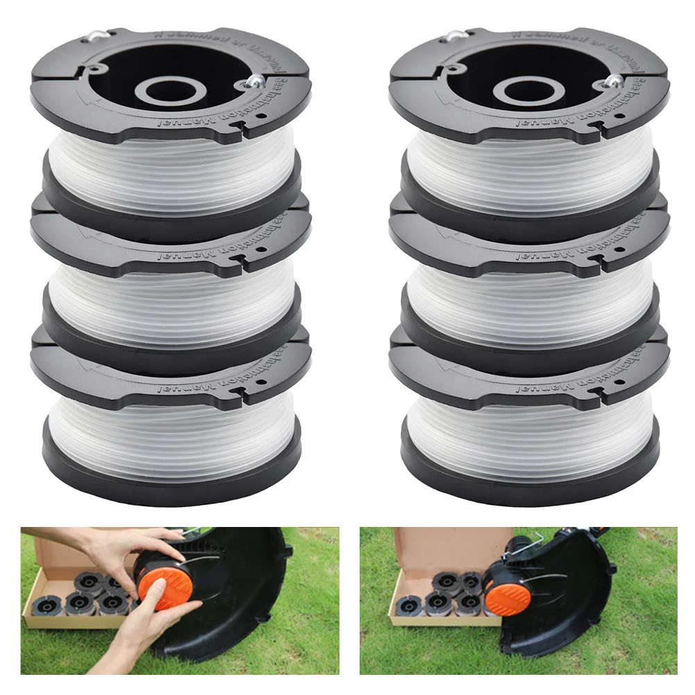 6pcs Spool Line For Black&Decker String Trimmer AF-100-3ZP GH400 30ft Lawn Mower Brushcutter Trimmer Spools Garden Supplies
6pcs Spool Line For Black&Decker String Trimmer AF-100-3ZP GH400 30ft Lawn Mower Brushcutter Trimmer Spools Garden Supplies
