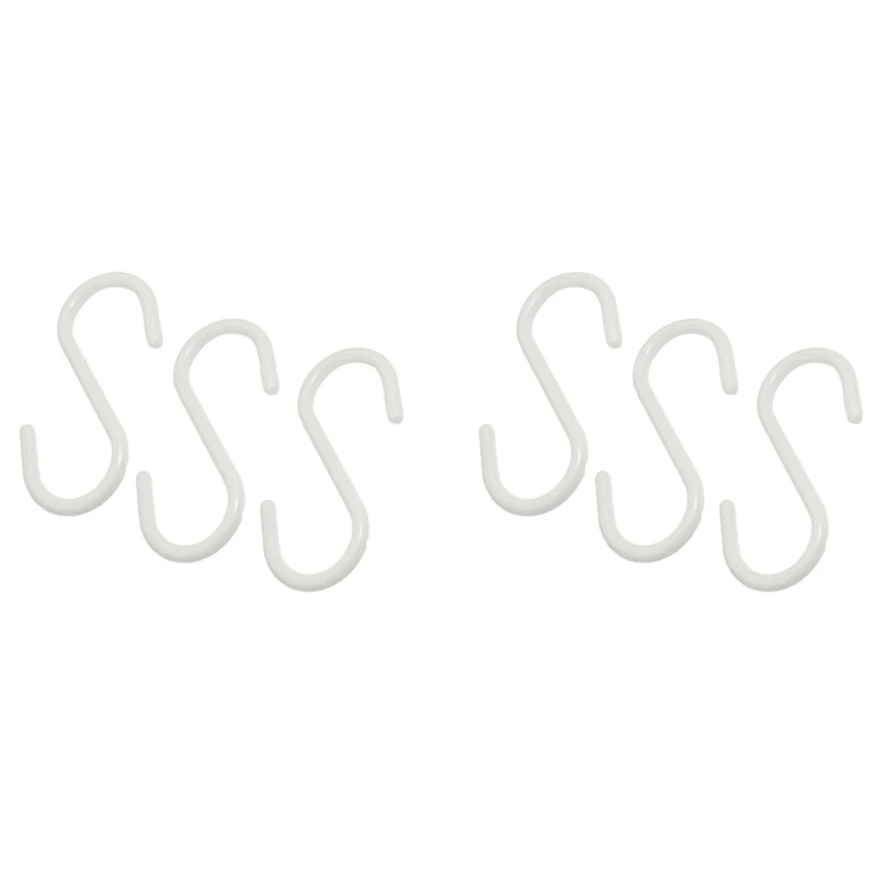 6 шт., S-образные крючки для одежды 
6 шт., S-образные крючки для одежды