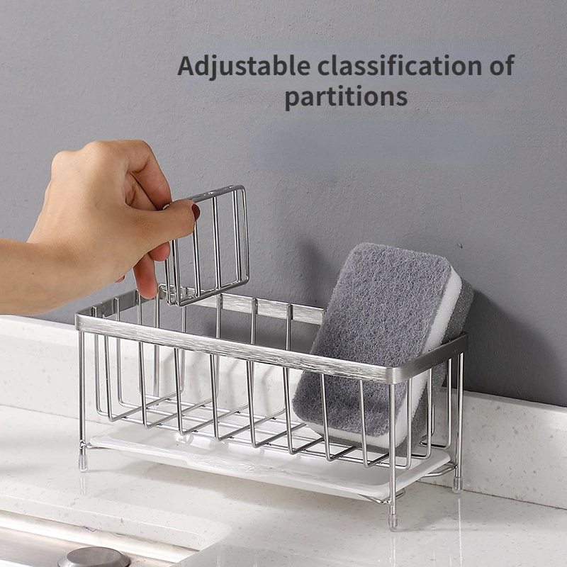 Stainless Steel Shelf with Drain Tray Bathroom Kitchen Sink Countertop Draining Basket Anti-Rust Cleaning Brush Soap Organizer
Stainless Steel Shelf with Drain Tray Bathroom Kitchen Sink Countertop Draining Basket Anti-Rust Cleaning Brush Soap Organizer
