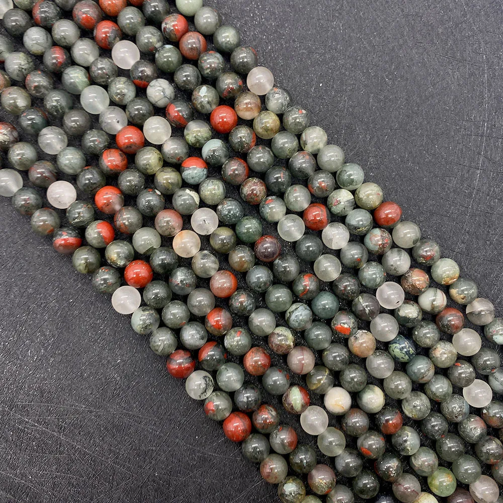 1strand African Blood Stone Natural Semi-precious Stone Loose Beads Round Shaped 6/8/10mm Size DIY for Making Necklace Bracelets
1strand African Blood Stone Natural Semi-precious Stone Loose Beads Round Shaped 6/8/10mm Size DIY for Making Necklace Bracelets