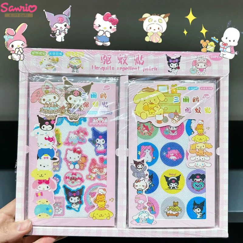 10-24pcs New Sanrio Mosquito Stickers Cartoon Children'S Outdoor Plant Essential Oil Incense Mosquito Artifact School Supplies
10-24pcs New Sanrio Mosquito Stickers Cartoon Children'S Outdoor Plant Essential Oil Incense Mosquito Artifact School Supplies