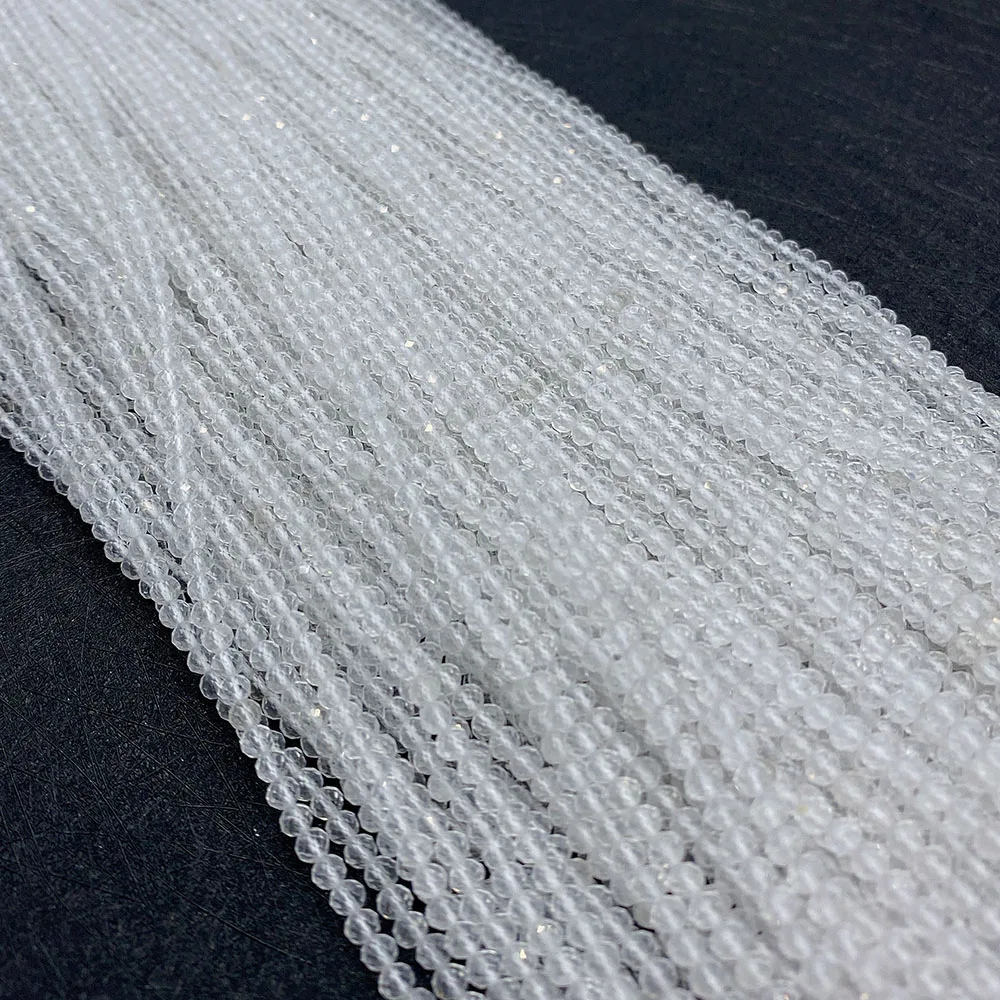 Natural Stone White Crystal Beads 2mm 3mm 4mm High Quality Charms for Jewelry Making DIY Necklace Bracelet Beaded Accessories
Natural Stone White Crystal Beads 2mm 3mm 4mm High Quality Charms for Jewelry Making DIY Necklace Bracelet Beaded Accessories