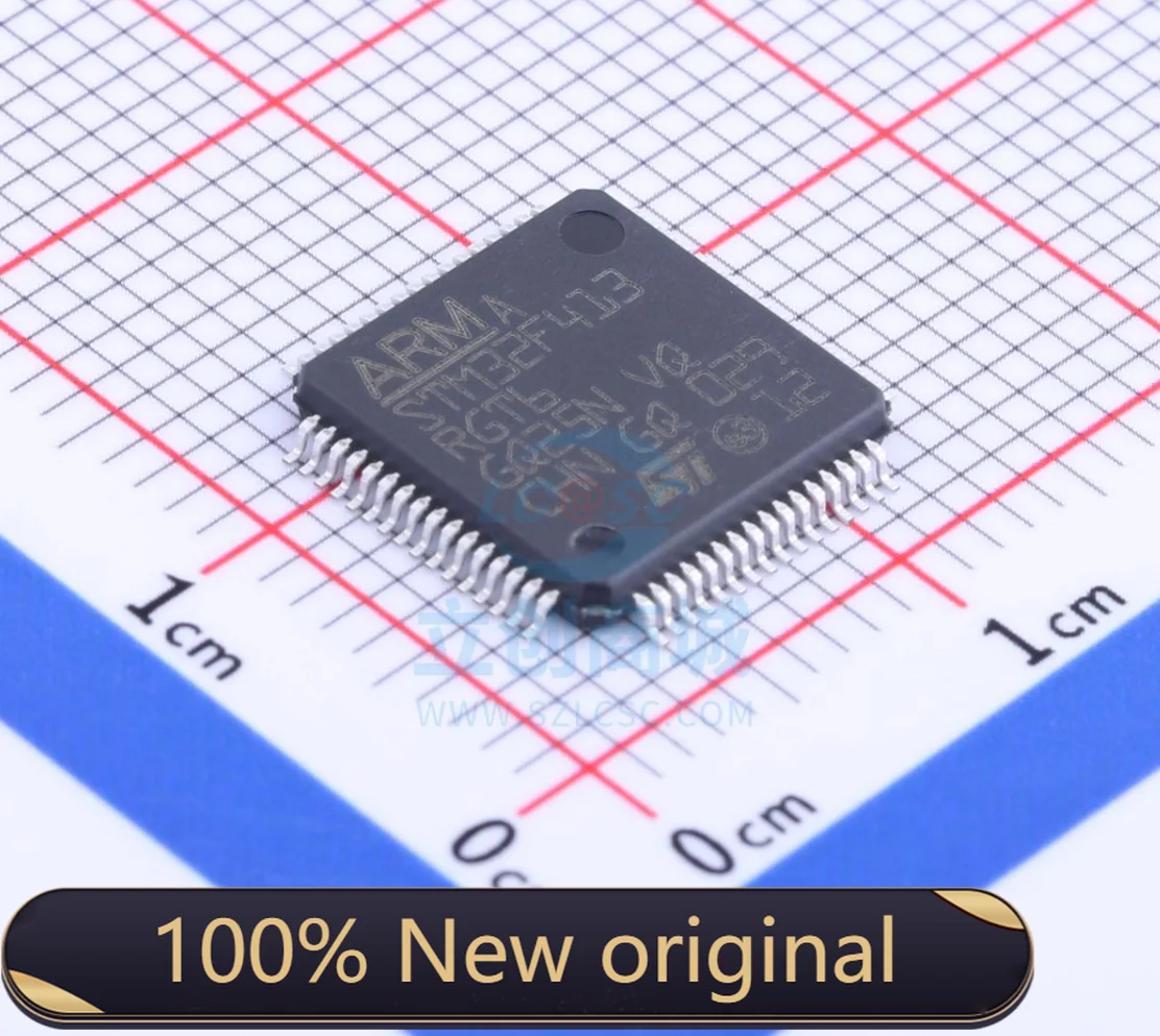 100% New Original STM32F413RGT6 Package LQFP-64 New Original Genuine Microcontroller (MCU/MPU/SOC) IC Chi
100% New Original STM32F413RGT6 Package LQFP-64 New Original Genuine Microcontroller (MCU/MPU/SOC) IC Chi