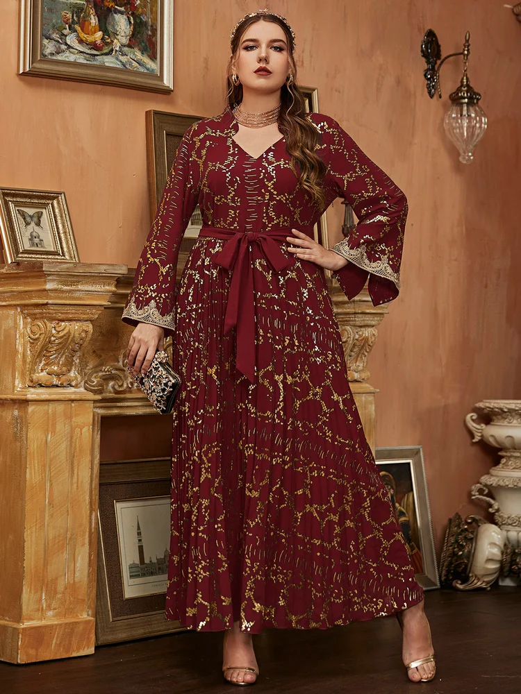 TOLEEN Women Plus Size Oversized Maxi Dresses Elegant 2022 Spring Trend Large Long Sleeve Muslim Evening Party Festival Clothing
TOLEEN Women Plus Size Oversized Maxi Dresses Elegant 2022 Spring Trend Large Long Sleeve Muslim Evening Party Festival Clothing