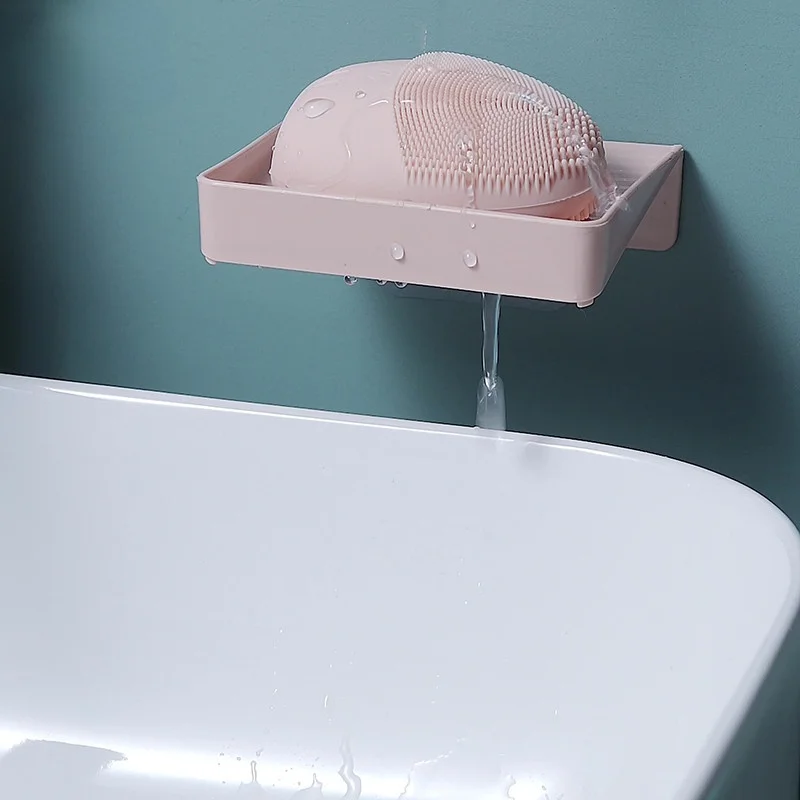 Wall Mounted Soap Dish Simple Solid Color Soap Box with Drain Holes Bathroom Storage Rack Sponge Holder Container Rack Kitchen
Wall Mounted Soap Dish Simple Solid Color Soap Box with Drain Holes Bathroom Storage Rack Sponge Holder Container Rack Kitchen