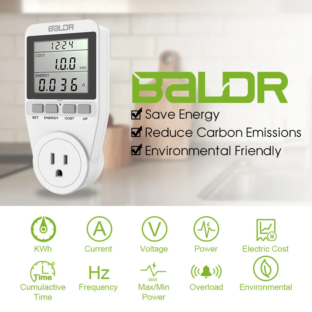 EU/US/AU 3 Pin Smart Plug, Mini Socket Outlet, With large screen intelligent monitoring power meter, No Hub Required
EU/US/AU 3 Pin Smart Plug, Mini Socket Outlet, With large screen intelligent monitoring power meter, No Hub Required
