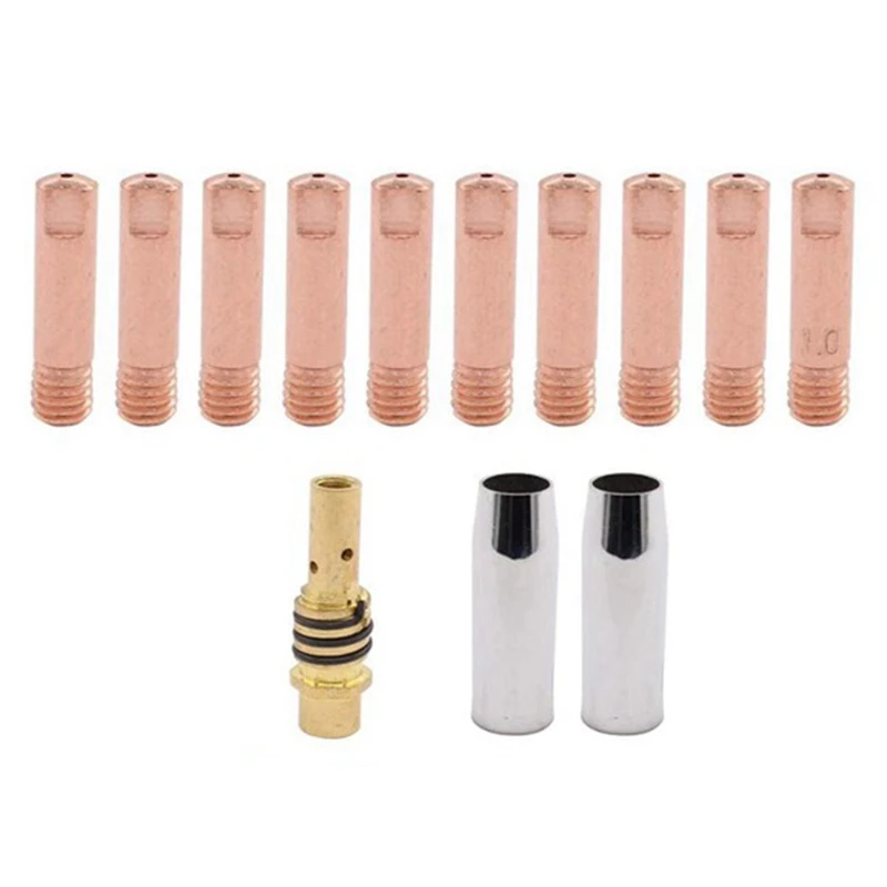 13Pcs 14AK Welding Torch Consumables 0.9mm MIG Torch Gas Nozzle Tip Holder of 15AK MIG MAG Welding Torch
13Pcs 14AK Welding Torch Consumables 0.9mm MIG Torch Gas Nozzle Tip Holder of 15AK MIG MAG Welding Torch