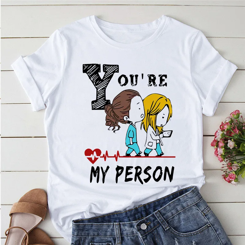 Women T-shirt Ladies Summer Short Sleeve O-neck White Black Top TShirt Best Friend Cartoon Female Print Plus Size Woman‘s Tee
Women T-shirt Ladies Summer Short Sleeve O-neck White Black Top TShirt Best Friend Cartoon Female Print Plus Size Woman‘s Tee