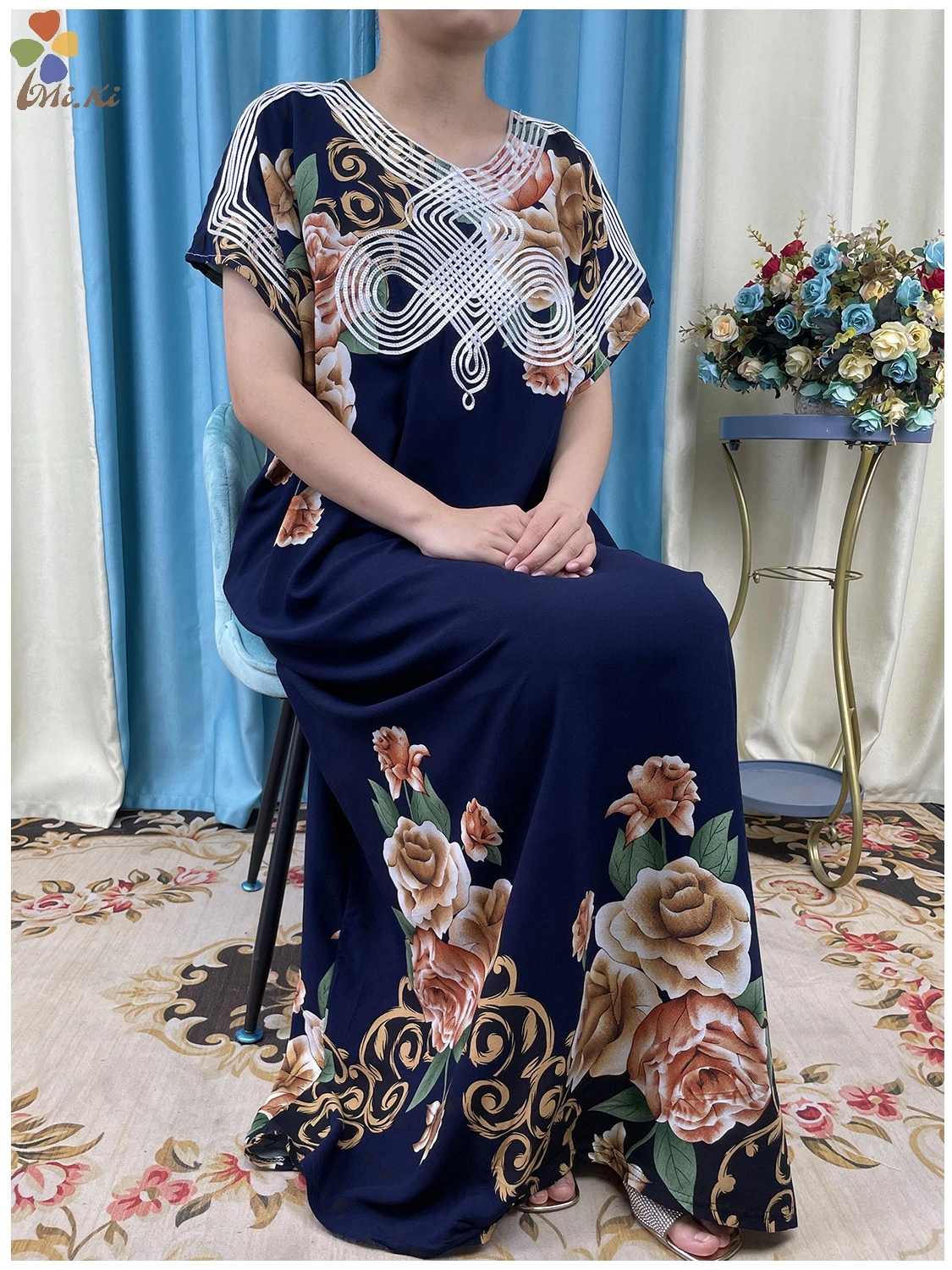 Selling Muslim Clothing New African Women Short Sleeve Dashiki Embroidery Print Solid Cotton Dress Summer Dress Islamic Clothing
Selling Muslim Clothing New African Women Short Sleeve Dashiki Embroidery Print Solid Cotton Dress Summer Dress Islamic Clothing