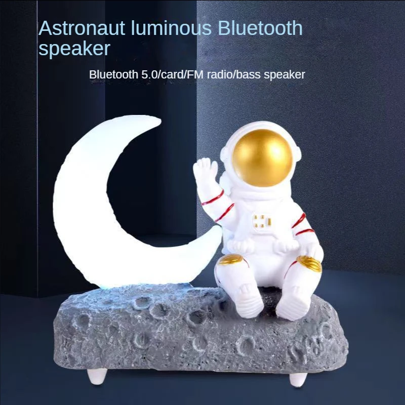 New Bluetooth speaker led night light small moon sound Bluetooth portable creative astronaut birthday gift
New Bluetooth speaker led night light small moon sound Bluetooth portable creative astronaut birthday gift