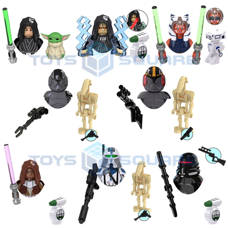 The Luke Palpatine Ahsoka Mechanic Mace Windu 501st Clone Trooper Purge Spark Blackout Model Building Blocks MOC Bricks Set Toys
The Luke Palpatine Ahsoka Mechanic Mace Windu 501st Clone Trooper Purge Spark Blackout Model Building Blocks MOC Bricks Set Toys