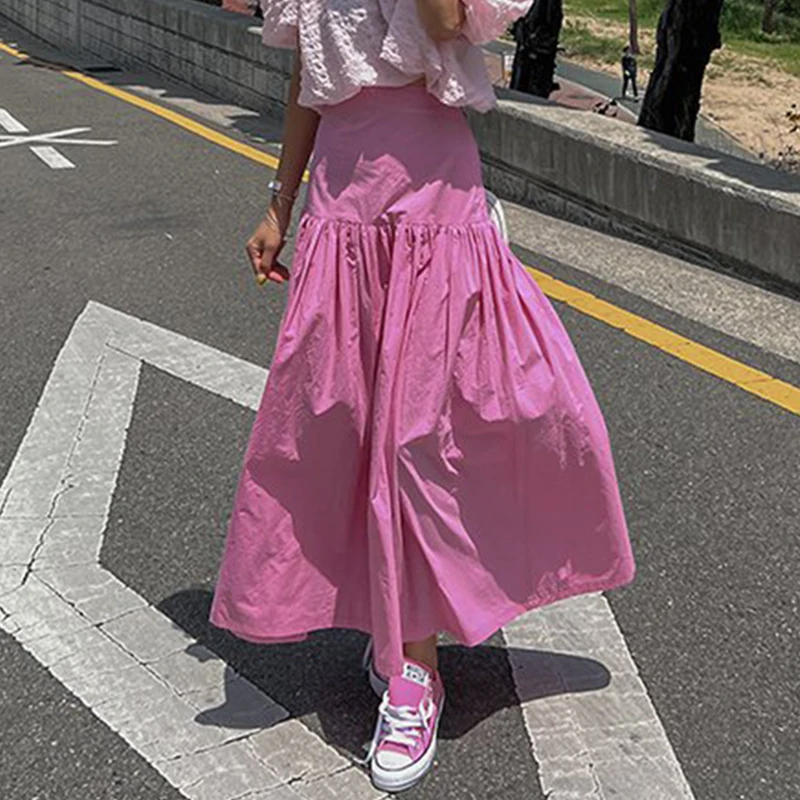 Hikigawa Solid High Waist Skirt Harajuku Causal Loose Women Patchwork Skirts All Match Chic Fashion Elegant Mujer Faldas
Hikigawa Solid High Waist Skirt Harajuku Causal Loose Women Patchwork Skirts All Match Chic Fashion Elegant Mujer Faldas