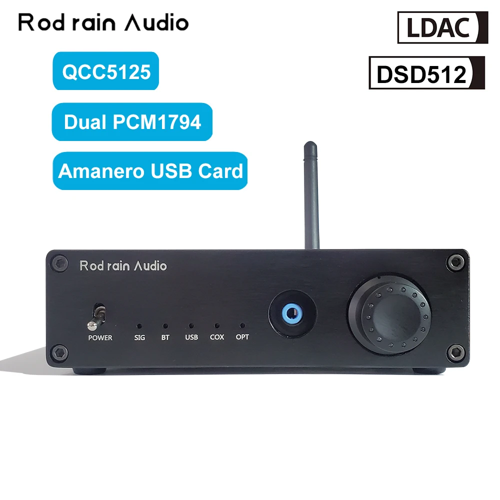 Усилитель для наушников Rod Rain Audio Dual PCM1794 DAC QCC5125, Bluetooth 5,1, USB-карта, LDAC DSD512HIFI, звуковой декодер 600
Усилитель для наушников Rod Rain Audio Dual PCM1794 DAC QCC5125, Bluetooth 5,1, USB-карта, LDAC DSD512HIFI, звуковой декодер 600