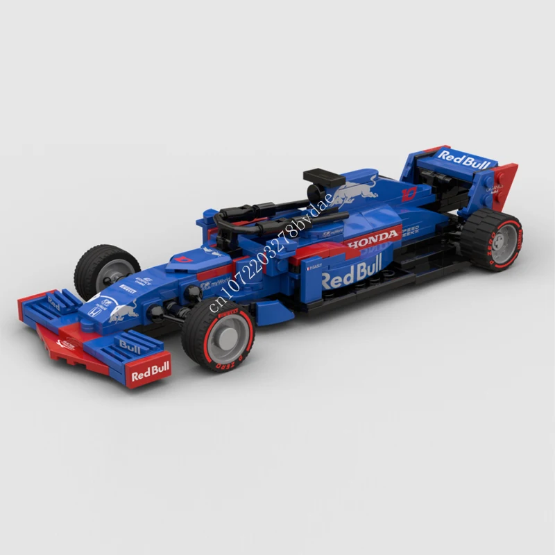 

268 шт., конструктор MOC Speed Champion F1, Scuderias Toro Red STR14, гоночная модель, строительные блоки, технологические кирпичи, сборка «сделай сам», игрушки, подарки