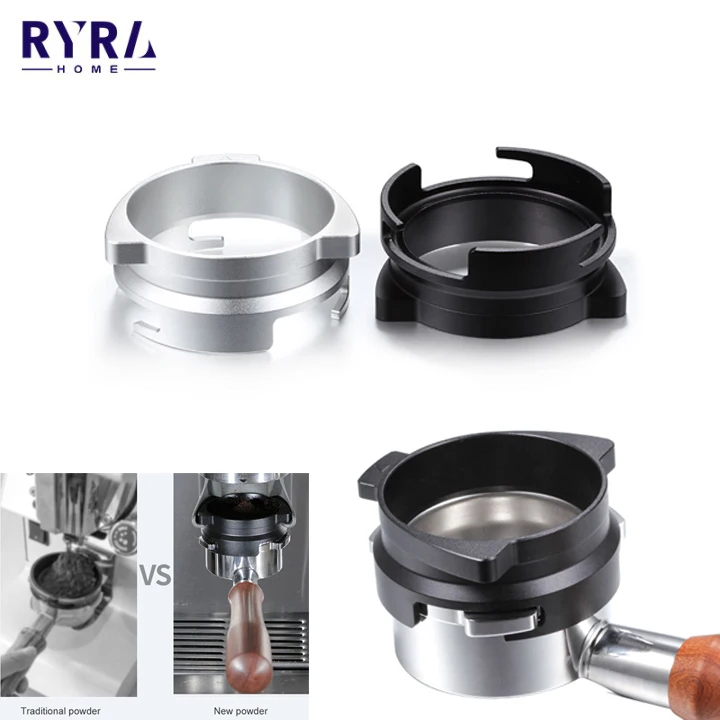 RYRA 54mm Coffee Powder Receiving Dosing Ring Rotatable Aluminum Alloy Loop Aluminum Powder Brewing Receiver Tool For Breville 8
RYRA 54mm Coffee Powder Receiving Dosing Ring Rotatable Aluminum Alloy Loop Aluminum Powder Brewing Receiver Tool For Breville 8