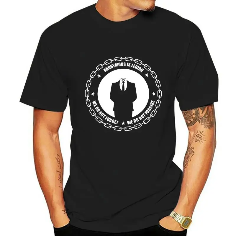 

Camiseta Anonymous Legion We Do't Forget Forgive 4Chan MR. Robot Guy Fawkes