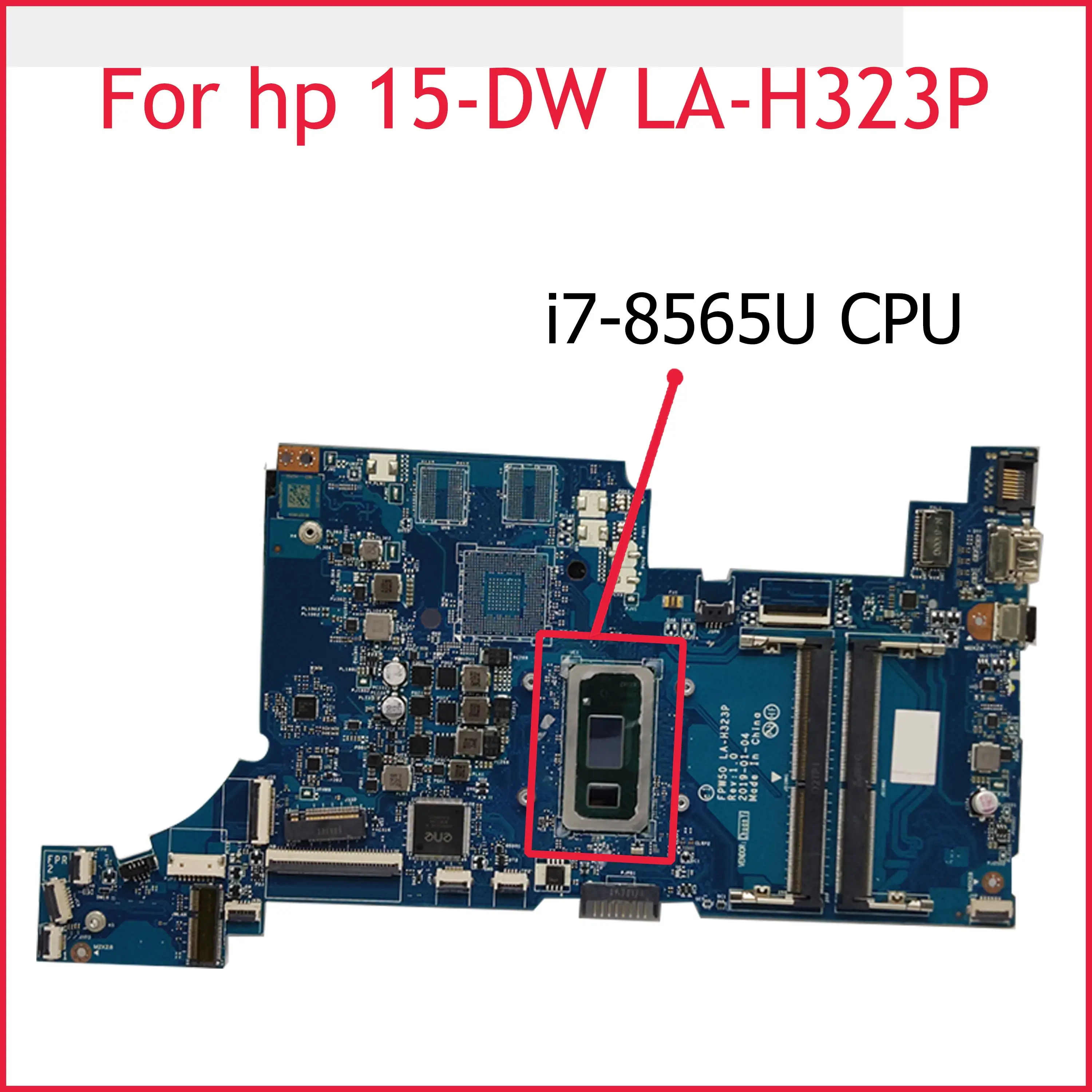 Akemy For HP 15-DW 15S-DU 15-DU Laptop Motherboard With i7-8565U L51987-601 l65485-001 EPW50 LA-H323P notebook mainboard 
Akemy For HP 15-DW 15S-DU 15-DU Laptop Motherboard With i7-8565U L51987-601 l65485-001 EPW50 LA-H323P notebook mainboard