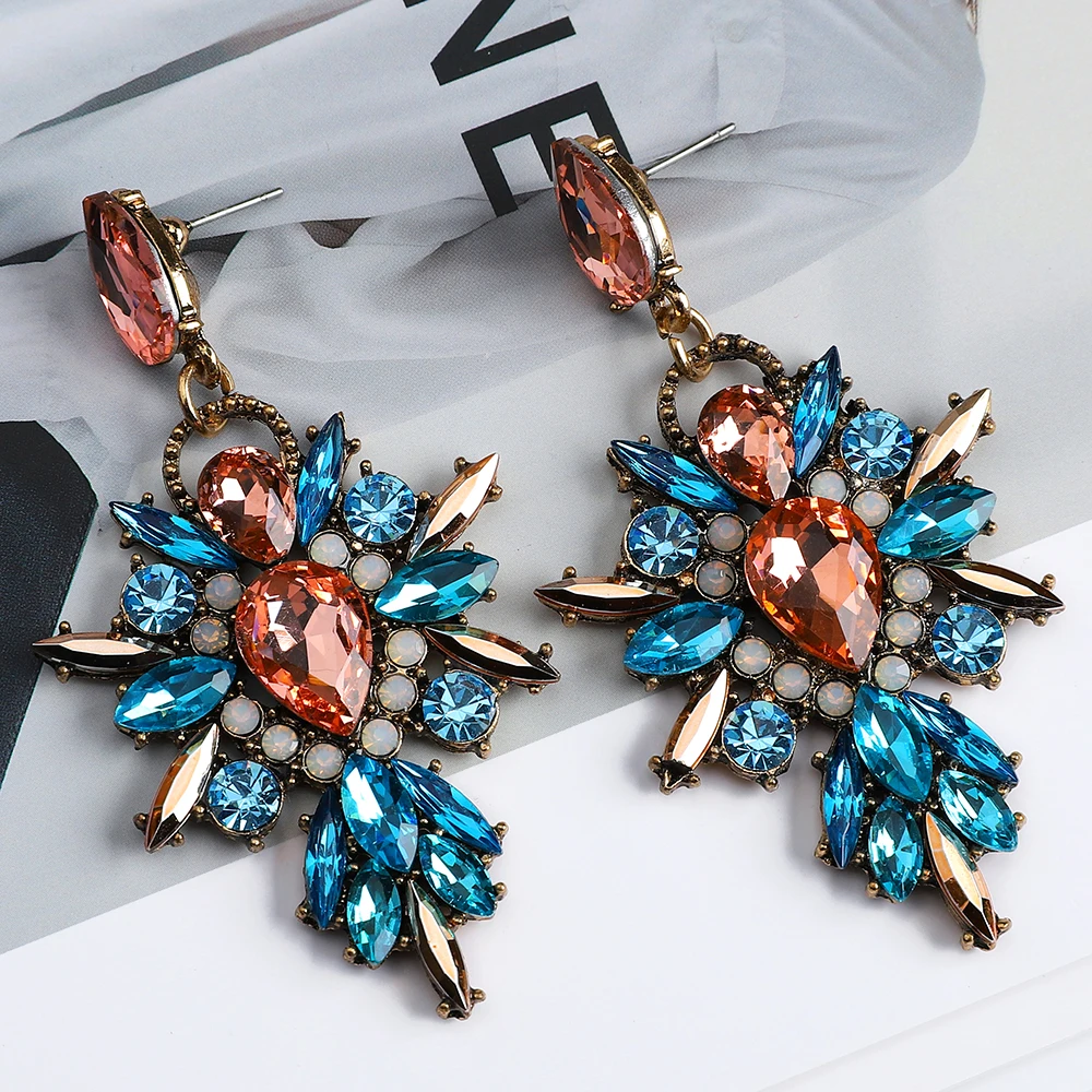African Exaggerated Purple Sparkly Crystal Dangle Drop Earrings For Women Vintage Fashion Best Friend Luxury Jewelry Wholesale
African Exaggerated Purple Sparkly Crystal Dangle Drop Earrings For Women Vintage Fashion Best Friend Luxury Jewelry Wholesale