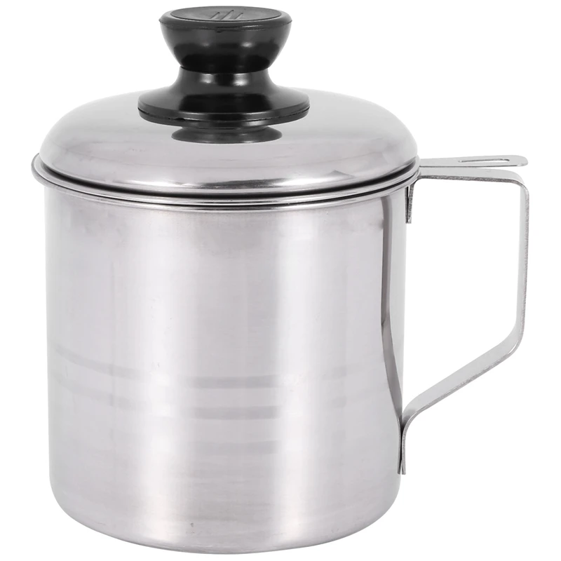 Oil Strainer Pot / Grease Can, 1.5 Quart Stainless Steel Oil Storage Can Container With Fine Mesh Strainer, Suitable For Storing
Oil Strainer Pot / Grease Can, 1.5 Quart Stainless Steel Oil Storage Can Container With Fine Mesh Strainer, Suitable For Storing