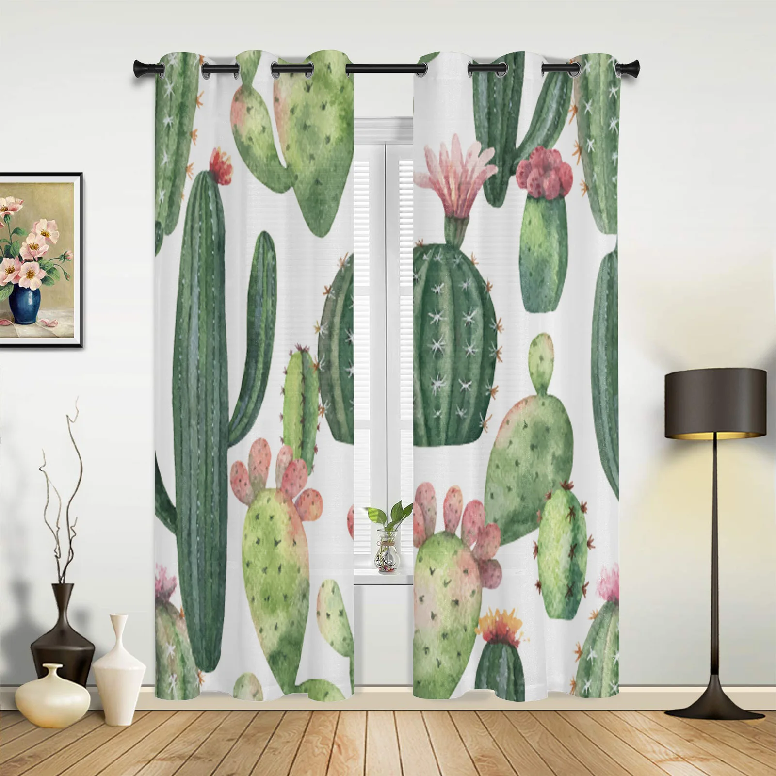 Tropical Green Plant Cactus Curtains for Bedroom Living Room Drapes Kitchen Children's Room Window Curtain Modern Home Decor 
Tropical Green Plant Cactus Curtains for Bedroom Living Room Drapes Kitchen Children's Room Window Curtain Modern Home Decor