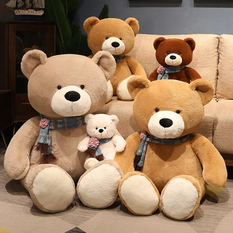 120cm New Hot Kawaii 4 Colors Teddy Bear With Scarf Stuffed Animal Bear Plush Toys Doll Pillow Kids Lovers Birthday Baby Gift
120cm New Hot Kawaii 4 Colors Teddy Bear With Scarf Stuffed Animal Bear Plush Toys Doll Pillow Kids Lovers Birthday Baby Gift