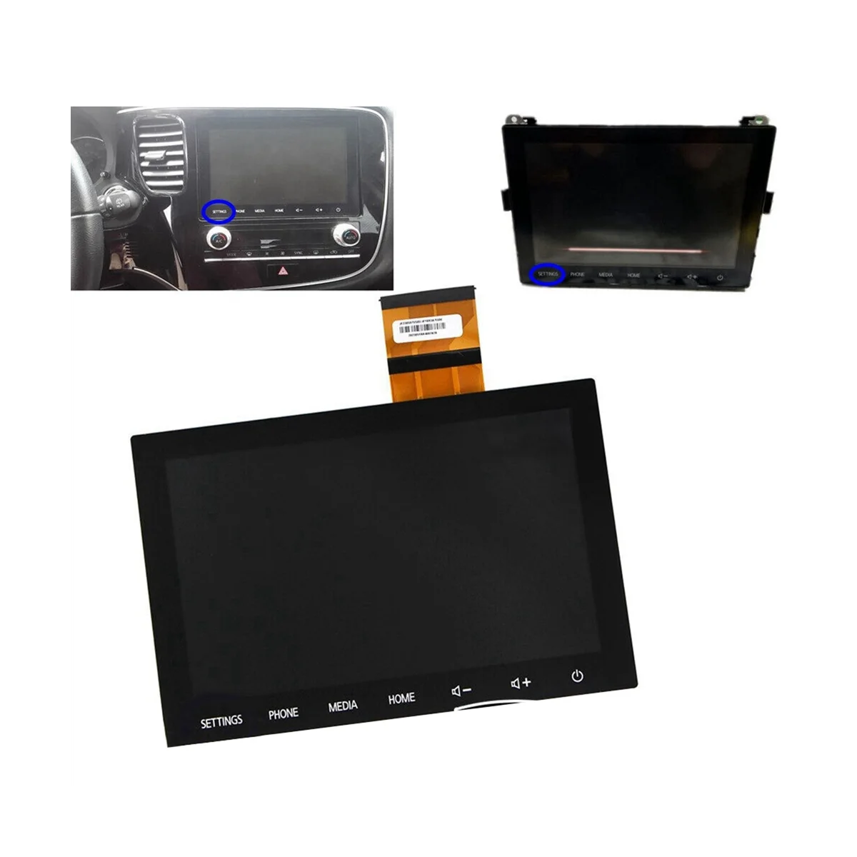 8Inch Touch Digitizer LCD Screen RADIO REPLACEMENT for 2019-2022 
8Inch Touch Digitizer LCD Screen RADIO REPLACEMENT for 2019-2022