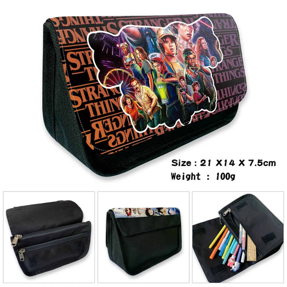 Anime Stranger Things Nylon Student School Stationery Bags Fashion Make Up Bag Printing Pencil Case Cosmetic Cases Zipper Penbag
Anime Stranger Things Nylon Student School Stationery Bags Fashion Make Up Bag Printing Pencil Case Cosmetic Cases Zipper Penbag