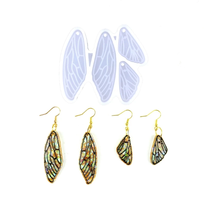 Diy Crystal Epoxy Earrings Mold Dangle Pendant Decorations Mold Three-dimensional Angel Wing Mirror Silicone Mold
Diy Crystal Epoxy Earrings Mold Dangle Pendant Decorations Mold Three-dimensional Angel Wing Mirror Silicone Mold