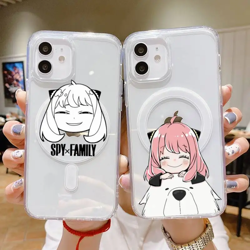 Spy x Family Anya Forger Baby cute Phone Case Transparent Magsafe Magnetic Magnet For iPhone 13 12 11 Pro Max Mini
Spy x Family Anya Forger Baby cute Phone Case Transparent Magsafe Magnetic Magnet For iPhone 13 12 11 Pro Max Mini