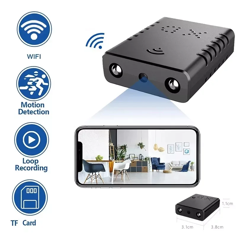 

mini camera XD Mobile phone remote monitoring camera Ultra HD smart night vision housekeeping artifact Indoor video recording
