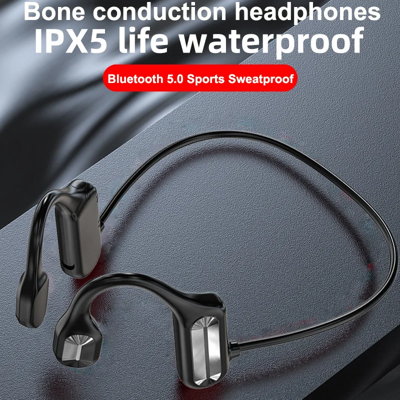 Wireless Bone Conduction Headphones Bluetooth 5.2 Wireless Earphones Waterproof Sports Headset with Mic for Workouts Running
Wireless Bone Conduction Headphones Bluetooth 5.2 Wireless Earphones Waterproof Sports Headset with Mic for Workouts Running