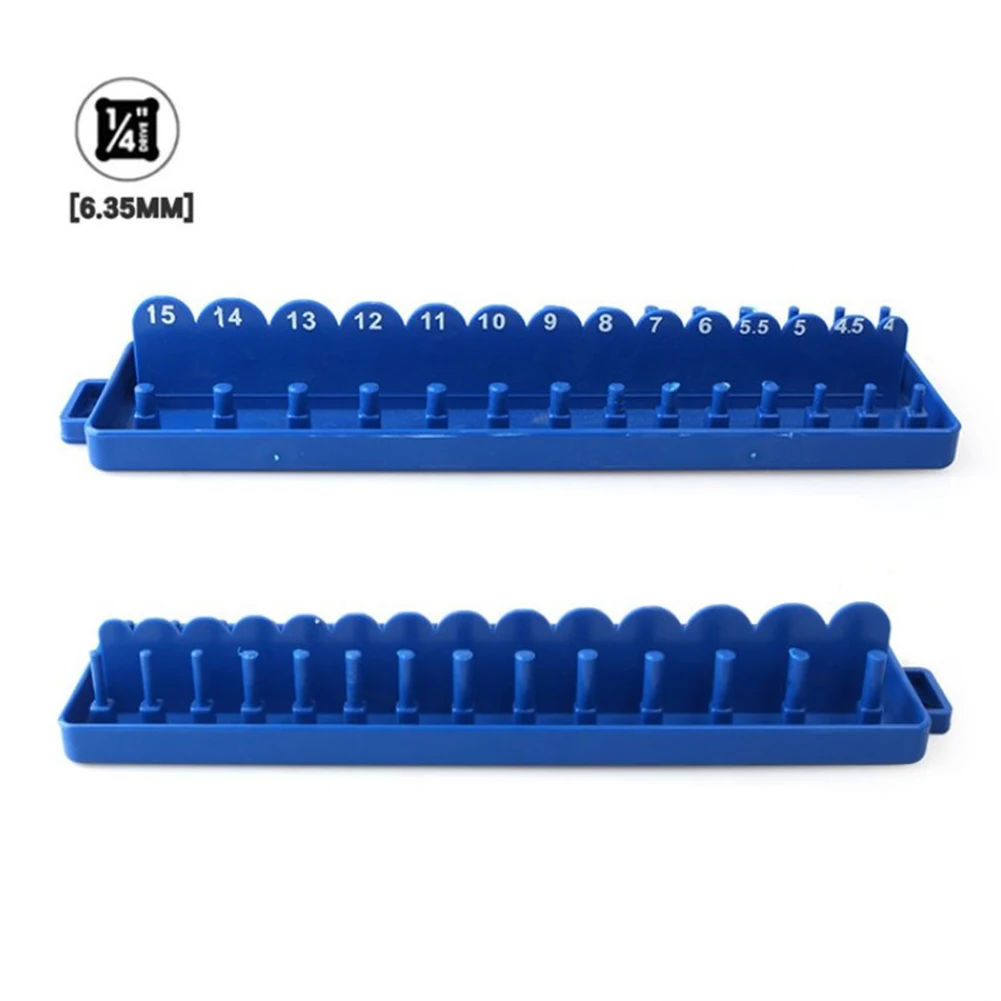1/4" Metric Socket Wrench Head Storage Organizer Holder Bracket Plastic Socket Tray Rack Holder Storage For Socket Wrenches
1/4" Metric Socket Wrench Head Storage Organizer Holder Bracket Plastic Socket Tray Rack Holder Storage For Socket Wrenches
