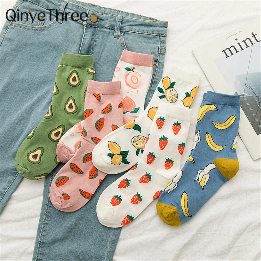 New Korean Women Socks Cute Fruit Cartoon Avocado Banana Watermelon Lemon Soft Cotton Funny Street Socks Christmas Gift Dropship
New Korean Women Socks Cute Fruit Cartoon Avocado Banana Watermelon Lemon Soft Cotton Funny Street Socks Christmas Gift Dropship