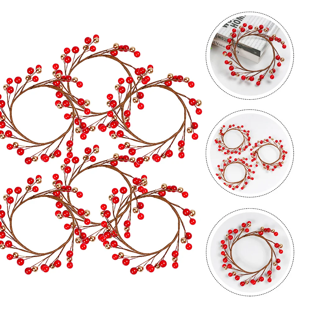 6 Xmas Holder Rings Red Berry Wreath Christmas Wreaths Holiday Candlestick Napkin Holders
6 Xmas Holder Rings Red Berry Wreath Christmas Wreaths Holiday Candlestick Napkin Holders