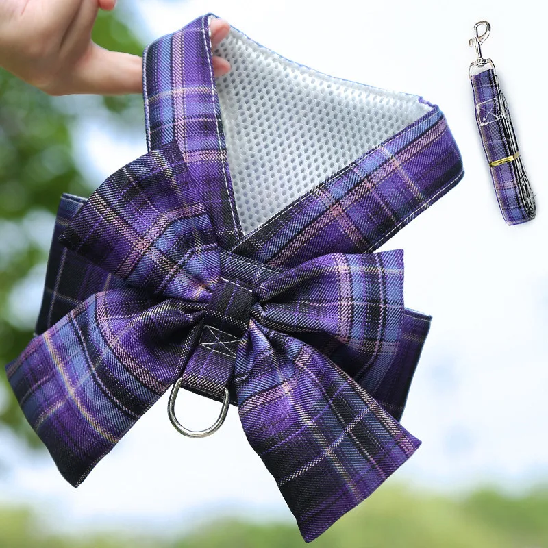 Plaid Dog Harness Skirt Cute Adjustable Cat Collar Set Bow Pet Clothes Dress Chest Starp for Puppy Small Medium Dogs Supplies
Plaid Dog Harness Skirt Cute Adjustable Cat Collar Set Bow Pet Clothes Dress Chest Starp for Puppy Small Medium Dogs Supplies
